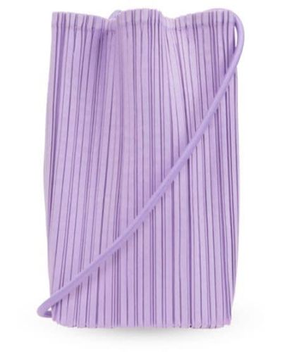 Pleats Please Issey Miyake Bloom Pleat Cross Body Bag - Purple