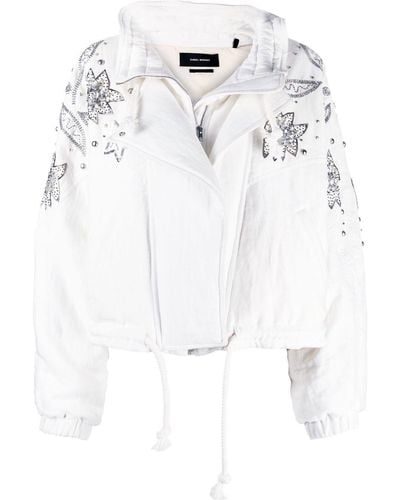 Isabel Marant Kalassia Embroidered Jacket - White