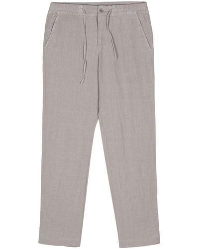 NN07 Seb 1680 Linen Tapered Trousers - Grey