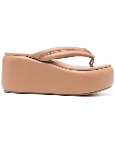 Le Silla Aiko 50mm Wedge Sandals - Pink