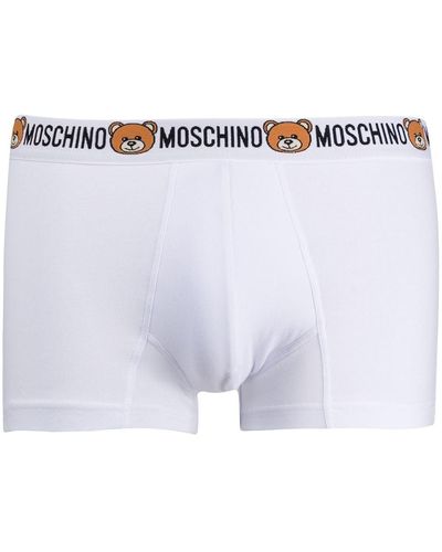 Moschino Teddy Waistband Brief Boxers - White