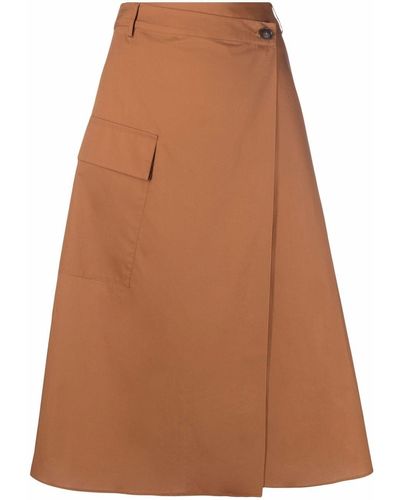 Woolrich Aライン スカート - ブラウン