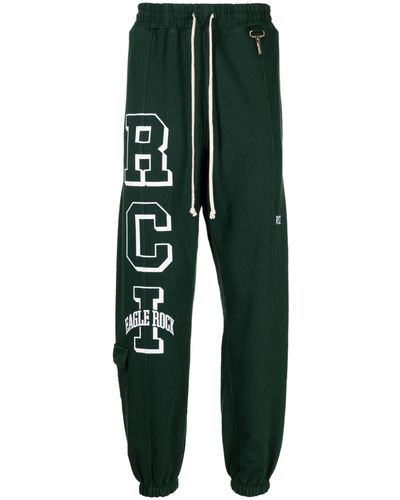 Reese Cooper Eagle Rock Logo-print Track Pants - Green