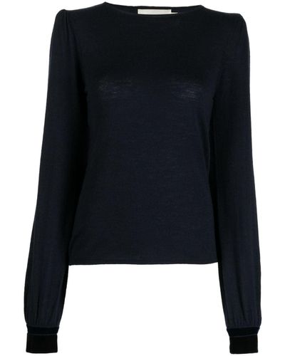 Jane Ruth Fine-knit Sweater - Black