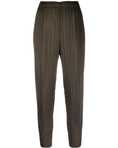 Pleats Please Issey Miyake Women Monthly Colors: September Trousers - Grey