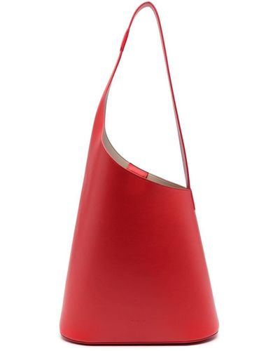 Aesther Ekme Demi Leather Tote Bag - Red