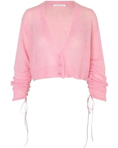 Cecilie Bahnsen Vicky Drawstring Cardigan - Pink