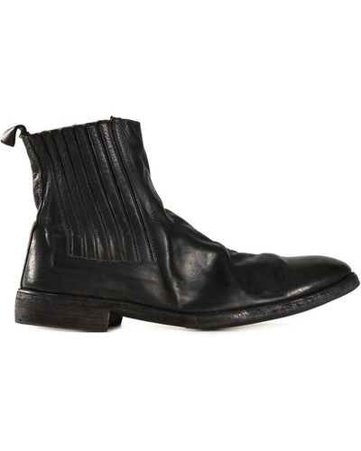 Guidi Distressed Chelsea Boots - Zwart