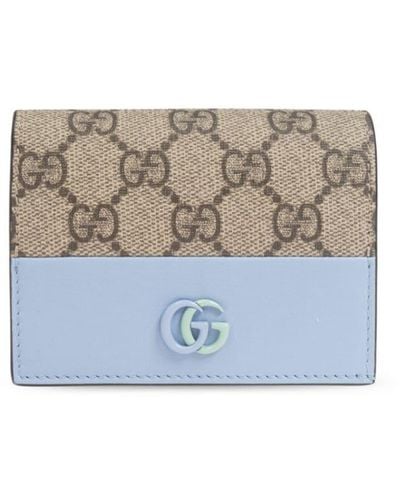 Gucci Portefeuille GG Marmont - Blanc