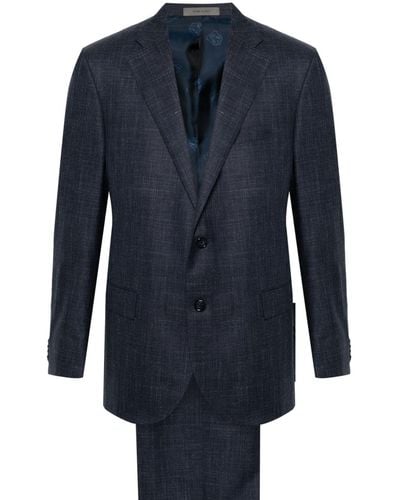 Corneliani Notch-lapels single-breasted suit - Bleu