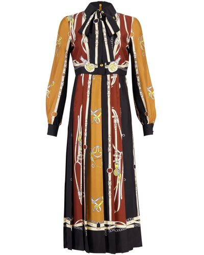 Gucci Maxi-jurk Met Print - Zwart