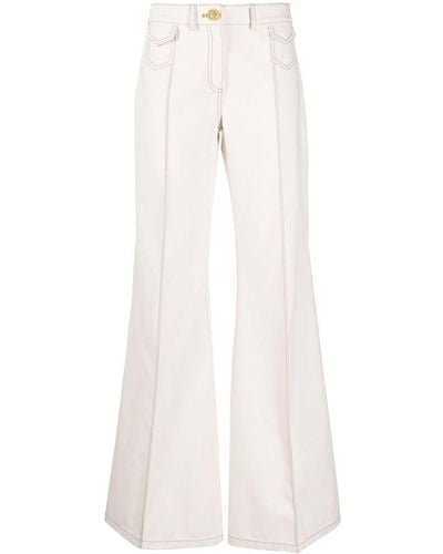 Giambattista Valli Wide-leg Flared Pants - White