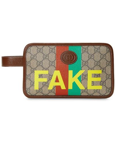 Gucci Portafoglio Fake/Not GG con monogramma - Multicolore