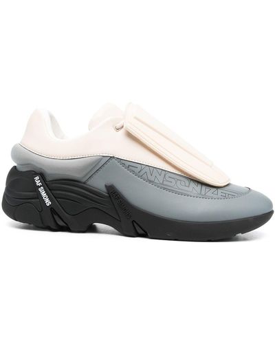 Raf Simons Neutral Antei Low-top Sneakers - Unisex - Fabric/calf Leather/rubber/fabricpolyurethane - Gray