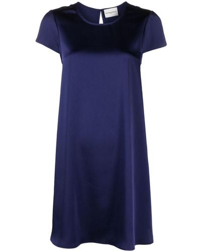 Claudie Pierlot A-line Satin Short Dress - Blue