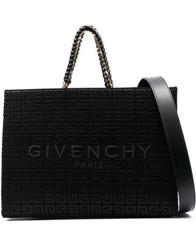 Givenchy 4g Monogram Medium G Tote Bag - Black