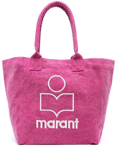 Isabel Marant Yenky Logo-embroidered Tote Bag - Pink