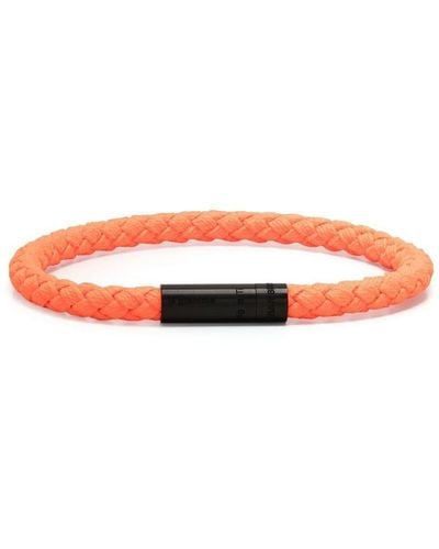Le Gramme Bracelet 5G à design tressé - Orange