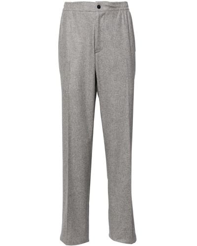 Kiton Straight-leg Cashmere Pants - Gray