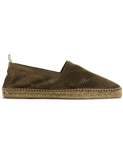 Castañer Espadrilles en daim - Vert