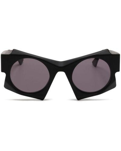 Kuboraum U5 Geometric-frame Sunglasses - Black