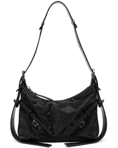 Givenchy Bolso de hombro con apliques de strass - Negro