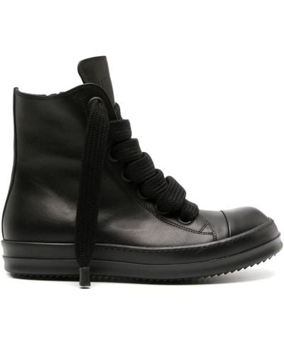 Rick Owens Jumbo Leren Sneakers - Zwart