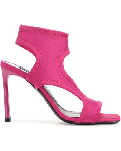 Sergio Rossi Sr Jane 95mm Cut-out Sandals - Pink