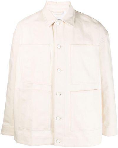 Sunnei Longsleeved Cotton Shirt Jacket - Natural