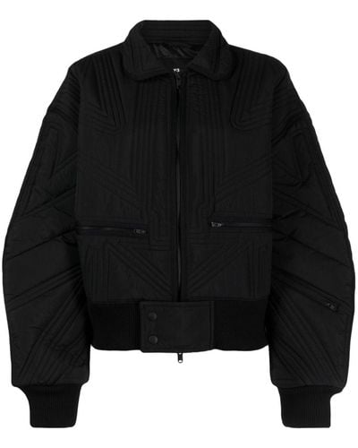 Y-3 Quilted Bomber Jacket - Black