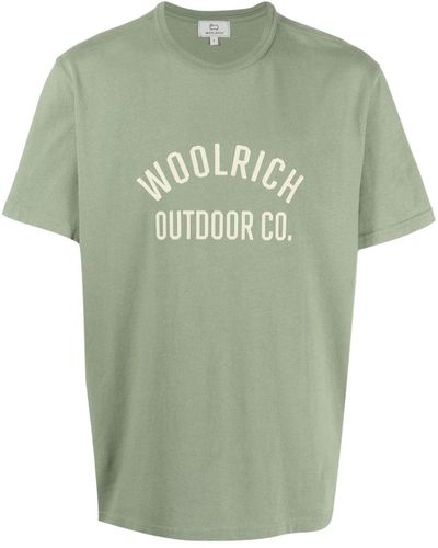 Woolrich Logo-print Cotton T-shirt - Green
