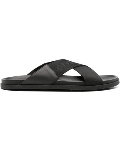 Givenchy G Plage Crossover-strap Sandals - Black