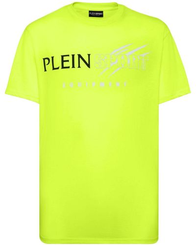 Philipp Plein Logo-print Cotton T-shirt - Yellow