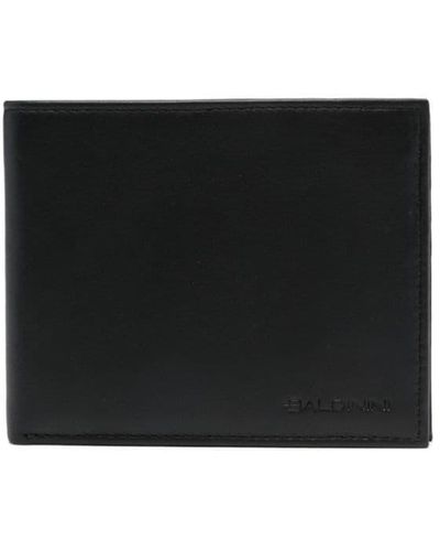 Baldinini Bi-fold Leather Wallet - Black
