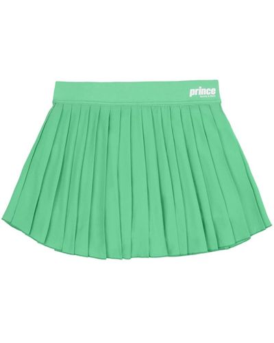 Sporty & Rich Prince Sporty Pleated Miniskirt - Green