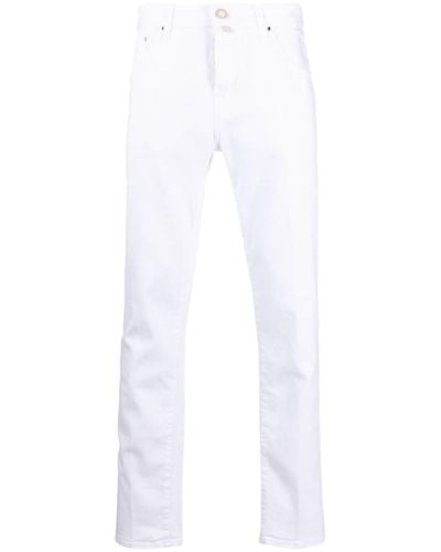 Jacob Cohen Mid-rise Straight-leg Jeans - White