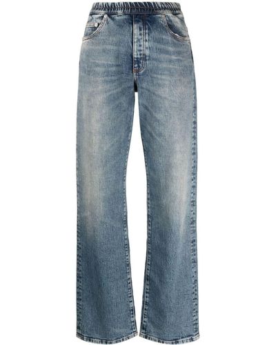 Heron Preston Elasticated-waistband Jeans - Blue