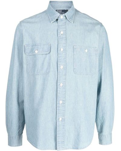 Polo Ralph Lauren Long-sleeve Chambray Shirt - Blue
