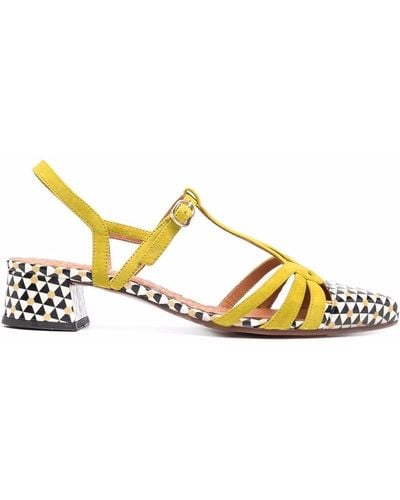 Chie Mihara Zapatos de tacón Rosali estampados - Amarillo