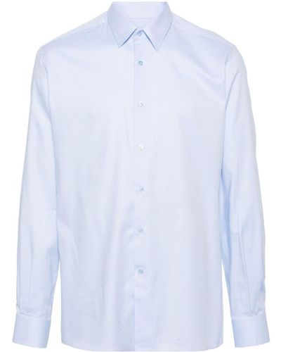 Karl Lagerfeld Classic-collar Long-sleeve Shirt - White