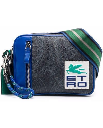 Etro Paisley-print Shoulder Bag - Blue
