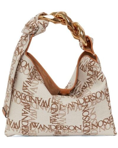 JW Anderson Small Chain Shoulder Bag - Natural
