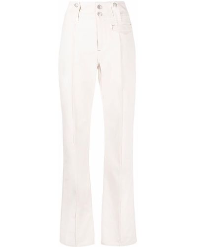 Isabel Marant Pantaloni in twill di cotone - Bianco