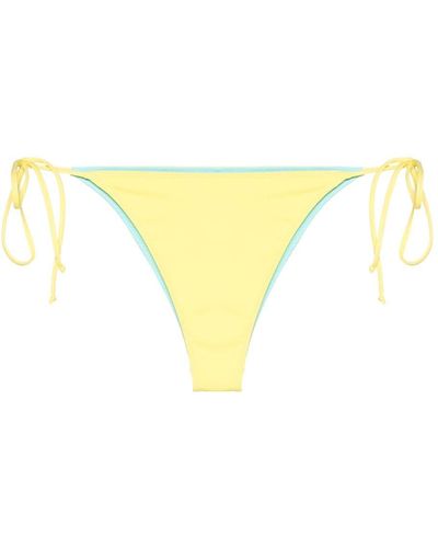 Mc2 Saint Barth Marielle Reversible Bikini Bottom - Yellow