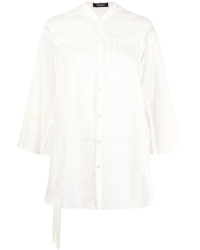 Undercover Belted Pleated Shirt - White