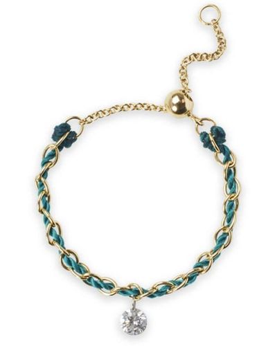 The Alkemistry 18kt Yellow Gold Auric Chain Diamond Ring - Blue
