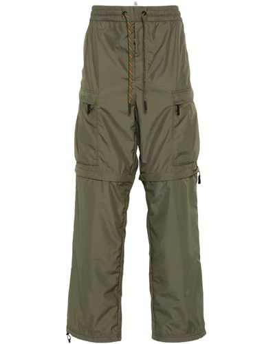 3 MONCLER GRENOBLE Pantalon droit à design ajustable - Vert