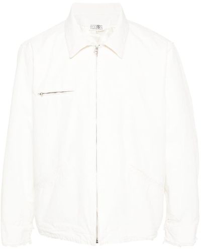 MM6 by Maison Martin Margiela Quilted Cotton Jacket - White