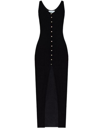 Casablancabrand Ribbed-knit Maxi Dress - Black