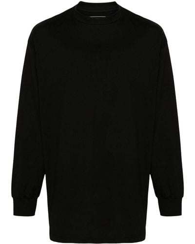 Y-3 Logo-print Cotton T-shirt - Black